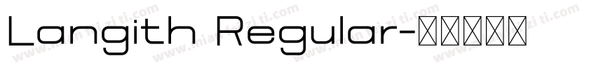 Langith Regular字体转换